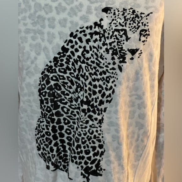 Blu by Blu Sz 14 Leopard Tunic Ivory - Picture 3 of 5